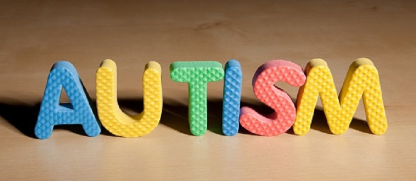 Foam letters spelling the word autism