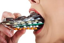 Antibiotics in mouth