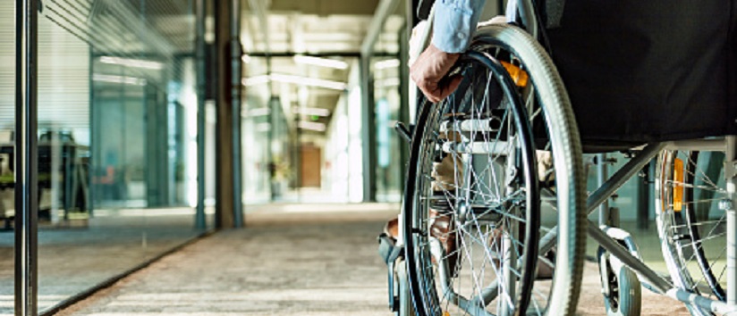 men in wheelchair, disability at work