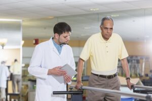 Man on treadmill