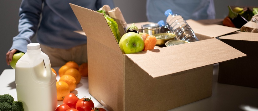 food bank depicting poverty