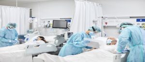 Doctors working during the Covid 19 pandemic