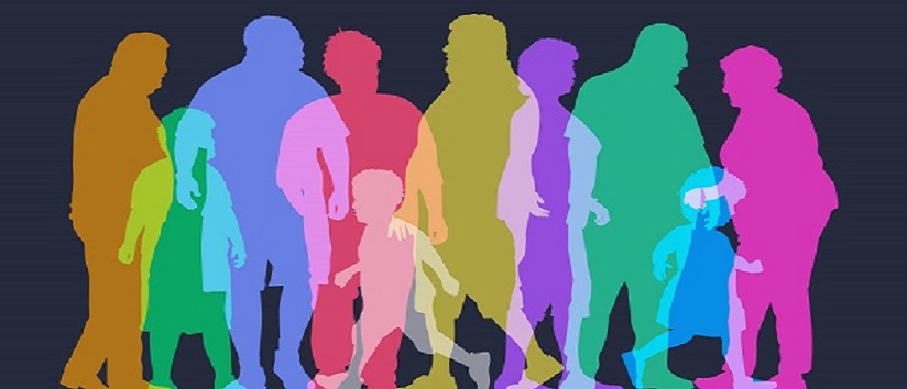 Abstract image of people who are overweight or obese