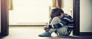 Boy in pain