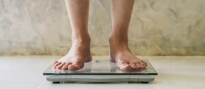 Person on scales