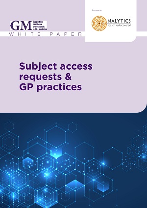 Front cover white paper subject access requests GP practices