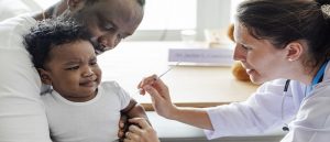 Child having a vaccine
