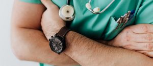doctor with arms folded, junior doctor, SAS doctor, consultant, NHS