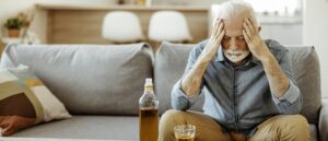 Man drinking alcohol