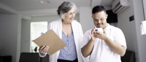 Person with a learning disability with GP